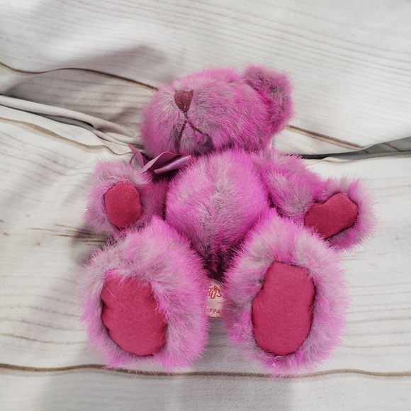 Russ Luv Ums Pink Purple Ombre Teddy Bear Plush Stuffed Toy 8 Inch 2001 - Picture 4 of 9